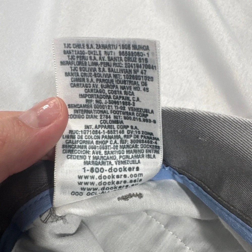 Dockers Mens Slim Fit Chino Pants 30x29 Gray Casual Classic Workwear Everyday
